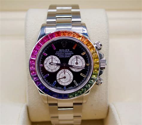 rolex rainbow bezel|rolex rainbow 2021 price.